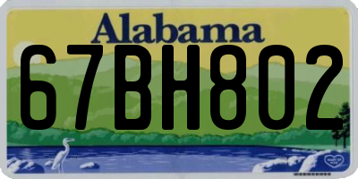 AL license plate 67BH802