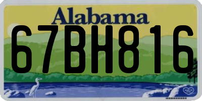 AL license plate 67BH816