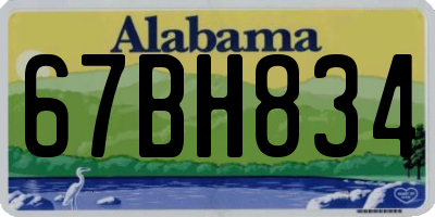 AL license plate 67BH834