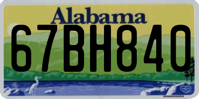 AL license plate 67BH840