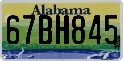 AL license plate 67BH845