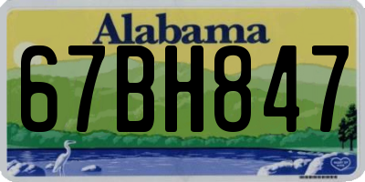 AL license plate 67BH847