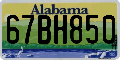 AL license plate 67BH850