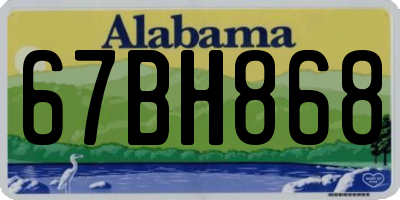 AL license plate 67BH868