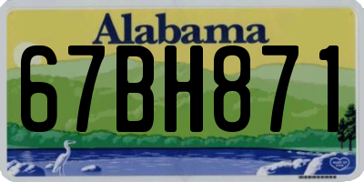 AL license plate 67BH871