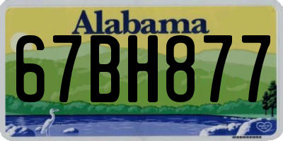 AL license plate 67BH877