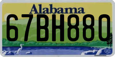 AL license plate 67BH880