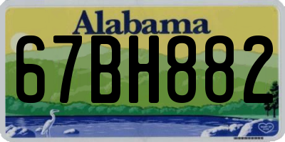 AL license plate 67BH882