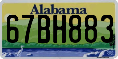 AL license plate 67BH883