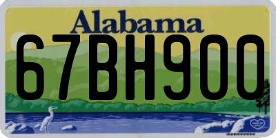 AL license plate 67BH900