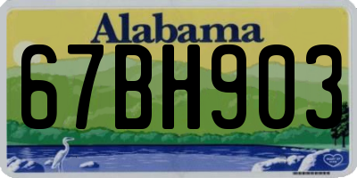 AL license plate 67BH903