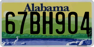 AL license plate 67BH904