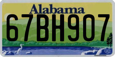 AL license plate 67BH907