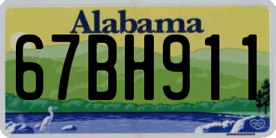 AL license plate 67BH911