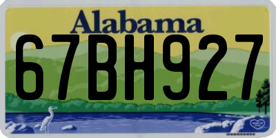 AL license plate 67BH927