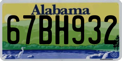 AL license plate 67BH932