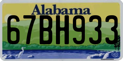 AL license plate 67BH933