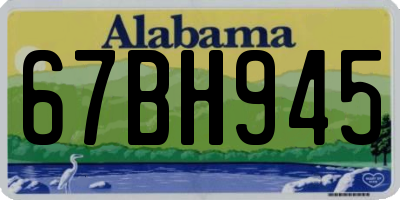AL license plate 67BH945