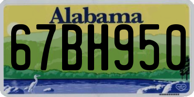 AL license plate 67BH950