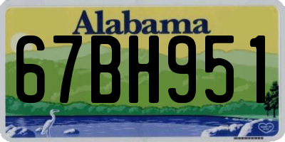 AL license plate 67BH951