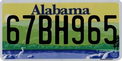 AL license plate 67BH965