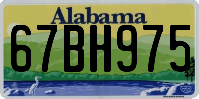 AL license plate 67BH975