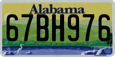 AL license plate 67BH976