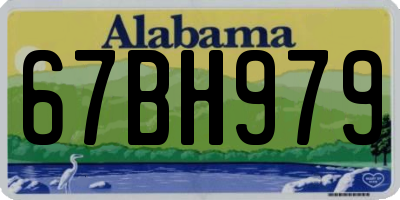 AL license plate 67BH979
