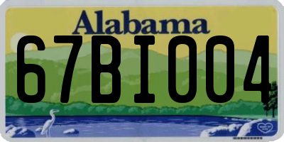 AL license plate 67BI004