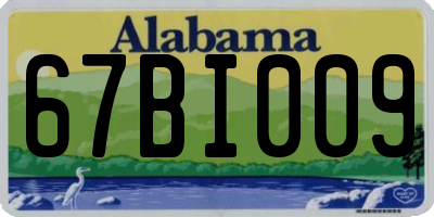 AL license plate 67BI009
