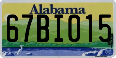 AL license plate 67BI015