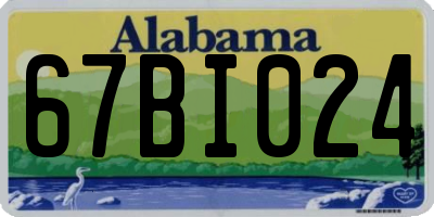 AL license plate 67BI024