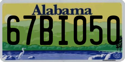 AL license plate 67BI050