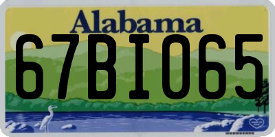 AL license plate 67BI065