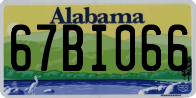AL license plate 67BI066