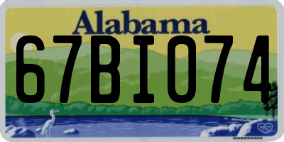 AL license plate 67BI074