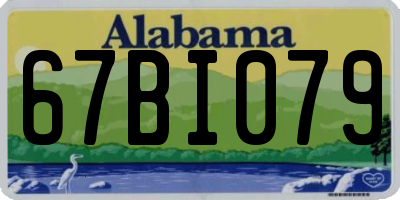 AL license plate 67BI079