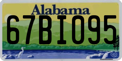 AL license plate 67BI095