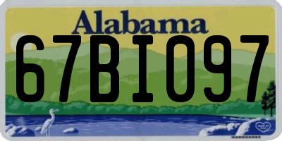 AL license plate 67BI097