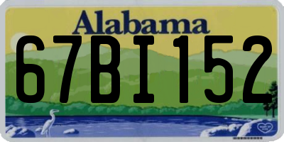 AL license plate 67BI152
