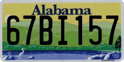 AL license plate 67BI157
