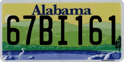 AL license plate 67BI161