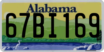 AL license plate 67BI169