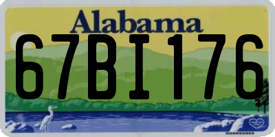 AL license plate 67BI176