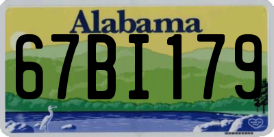 AL license plate 67BI179