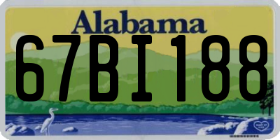 AL license plate 67BI188