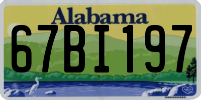 AL license plate 67BI197