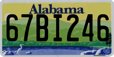 AL license plate 67BI246