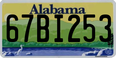 AL license plate 67BI253