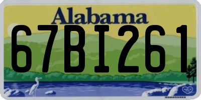 AL license plate 67BI261
